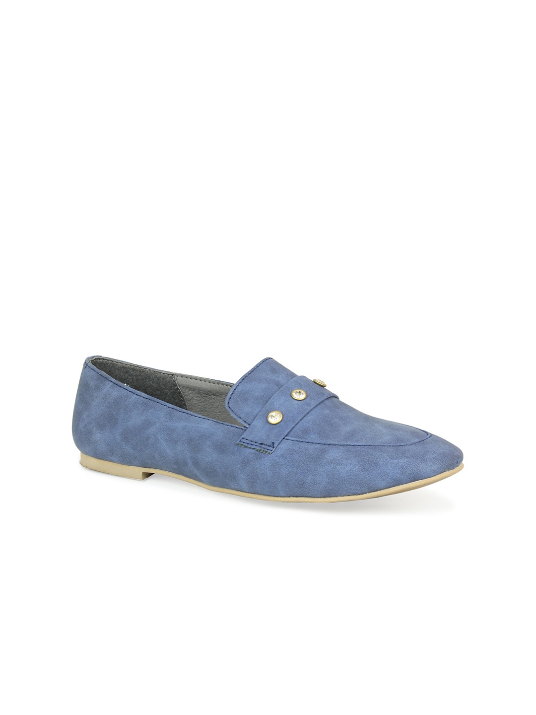 

DESIGN CREW Women Blue Ballerinas Flats