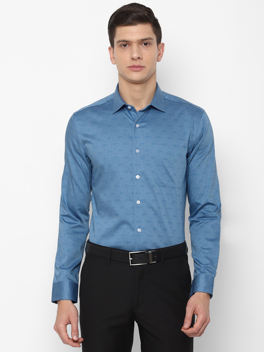 

Louis Philippe Men Blue Slim Fit Formal Shirt