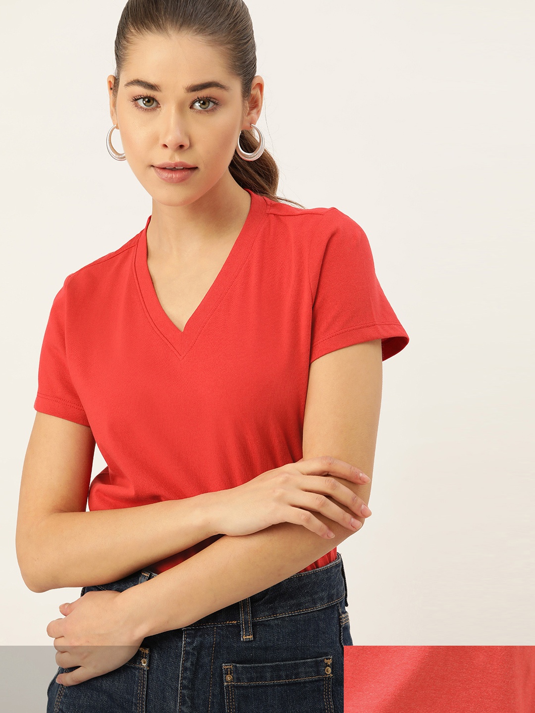 

DressBerry Women Pack of 2 T-shirts, Red