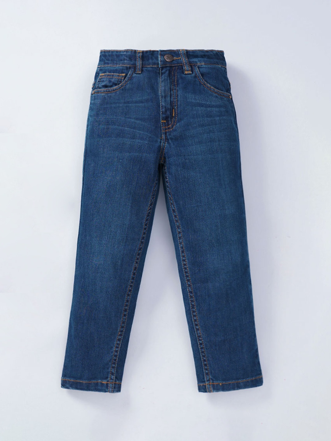 

Ed-a-Mamma Boys Blue Regular Fit Stretchable Jeans