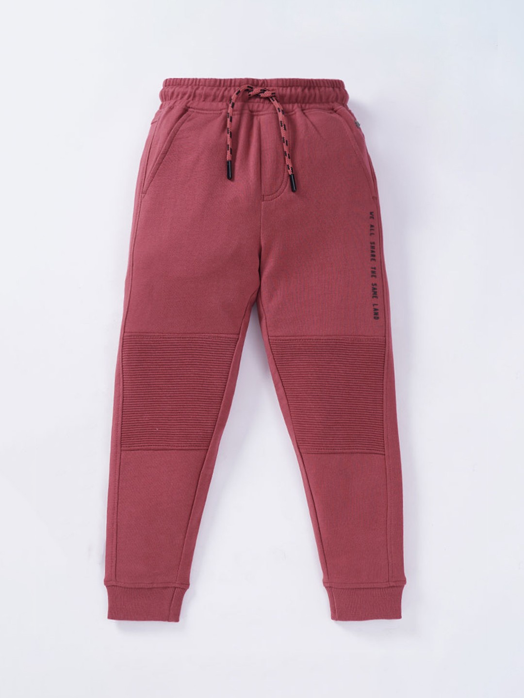 

Ed-a-Mamma Boys Red Pure Cotton Joggers
