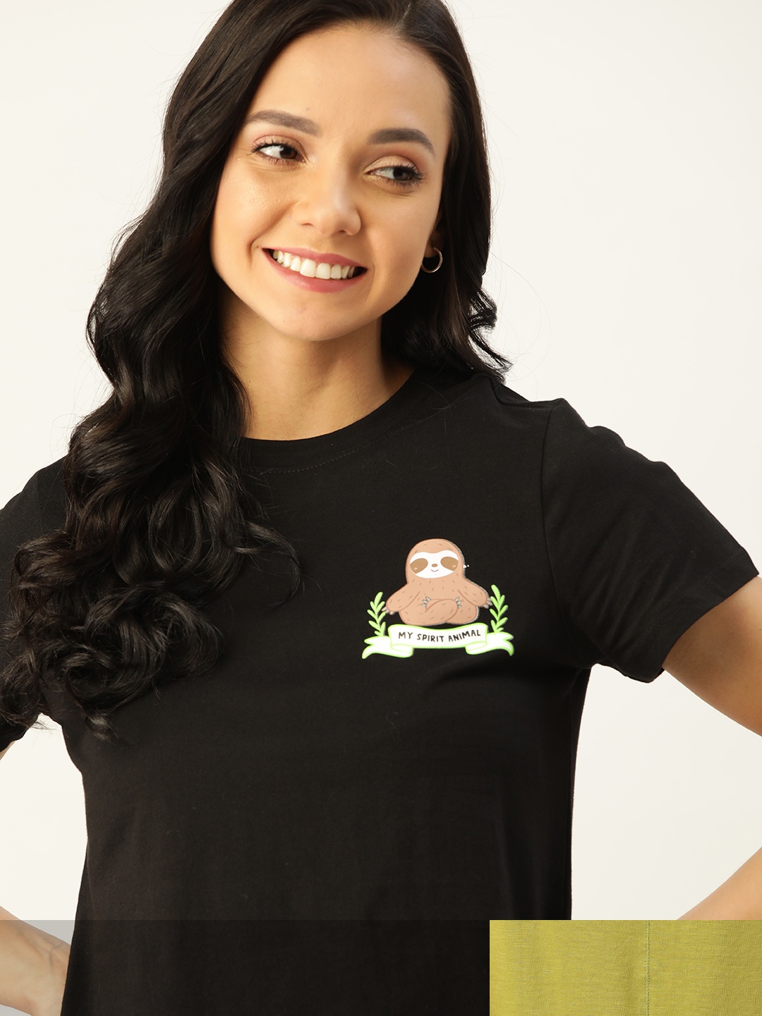 

DressBerry Women Pack of 2 T-shirts, Lime green