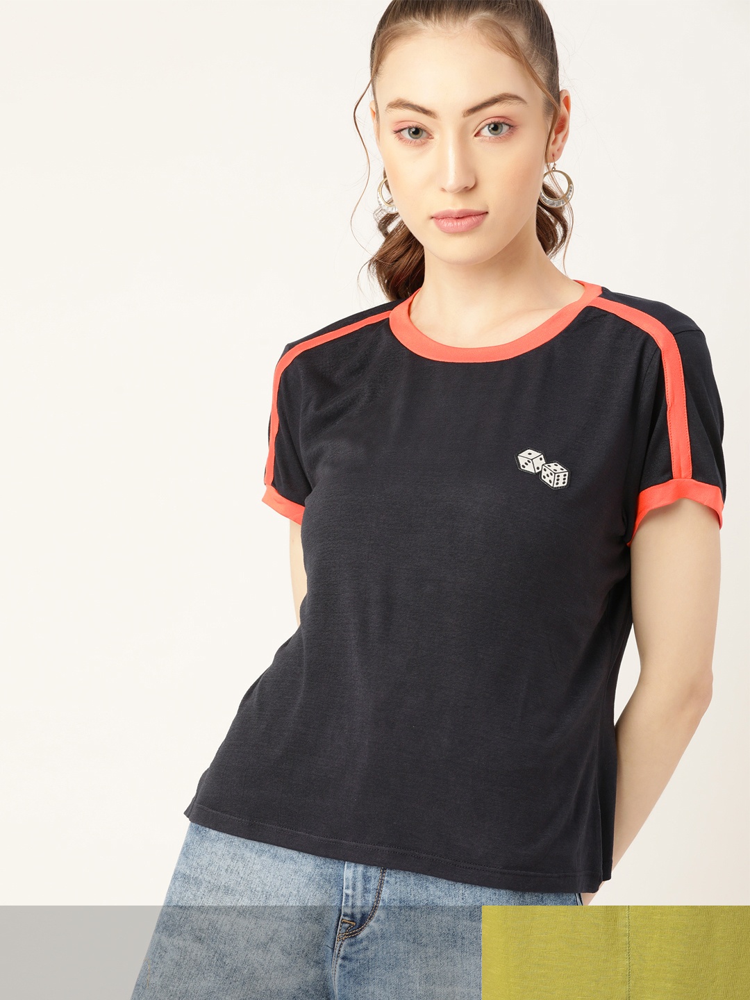 

DressBerry Women Pack of 2 T-shirts, Navy blue
