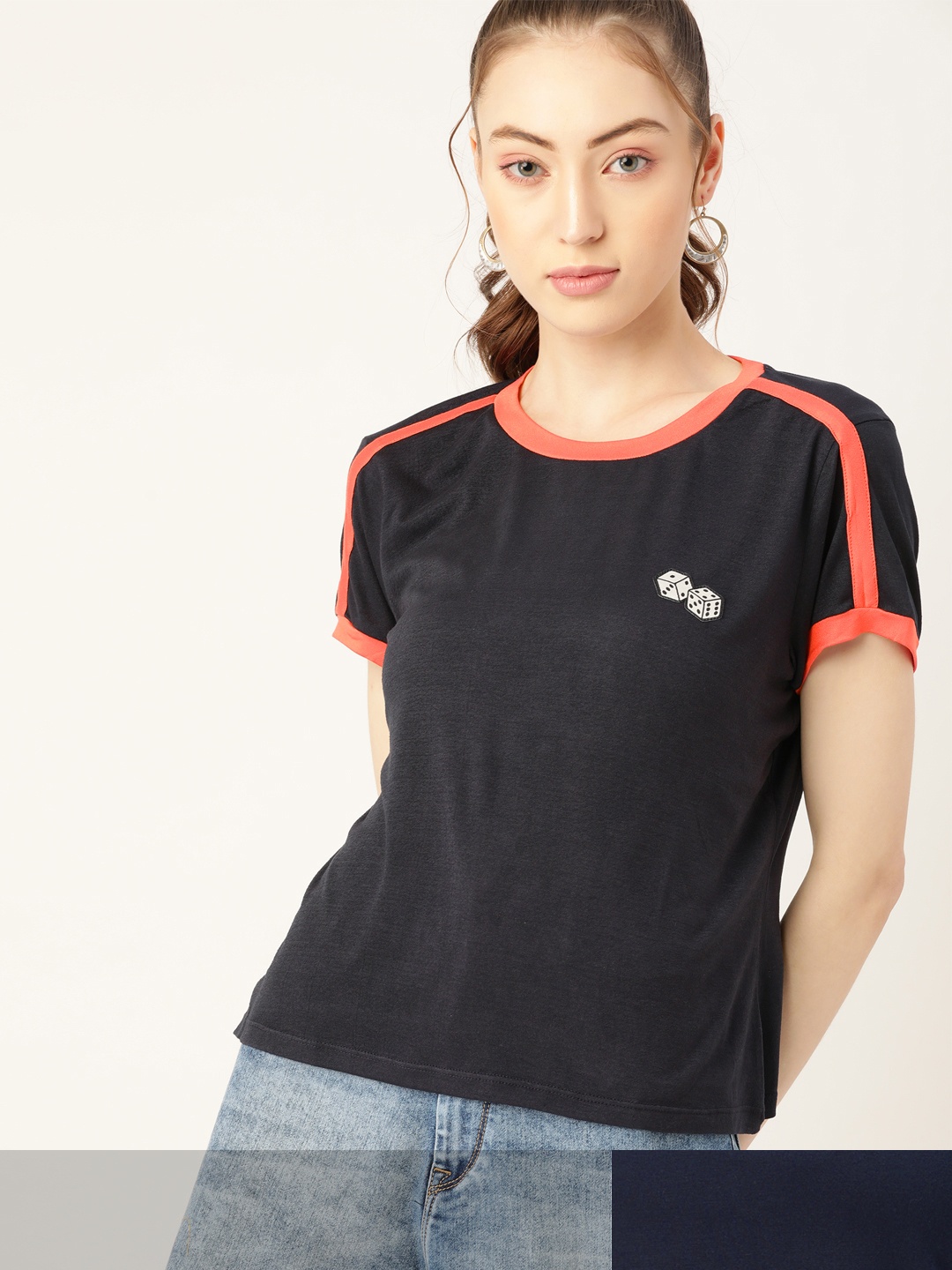 

DressBerry Women Pack of 2 T-shirts, Navy blue
