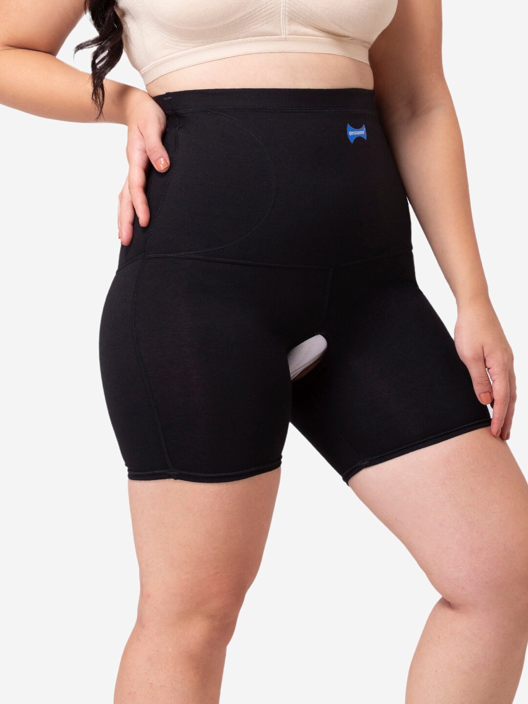 

Dermawear Women Black Solid Mini Shapewear