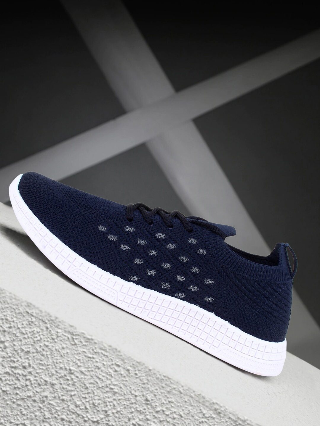 

Champs Men Navy Blue & White Running Shoes