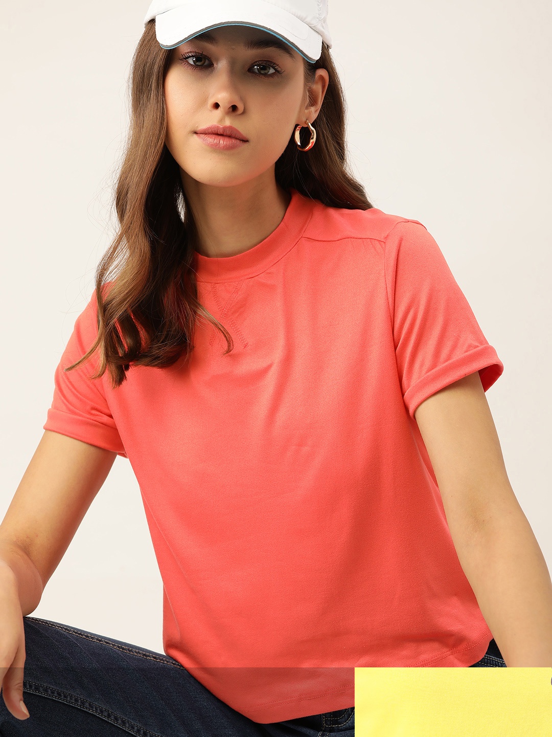 

DressBerry Women Pack of 2 T-shirts, Coral