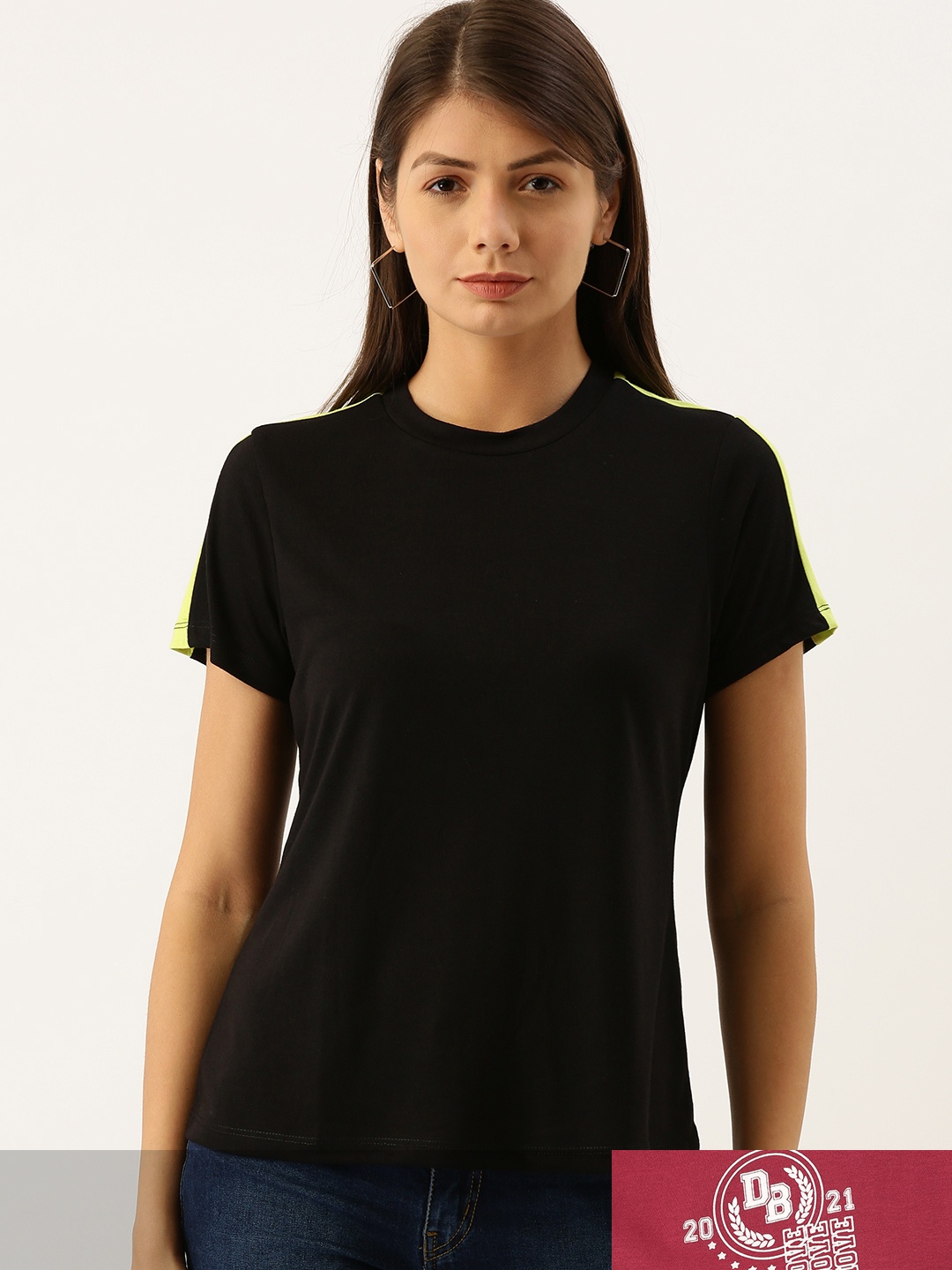 

DressBerry Women Pack of 2 T-shirts, Black