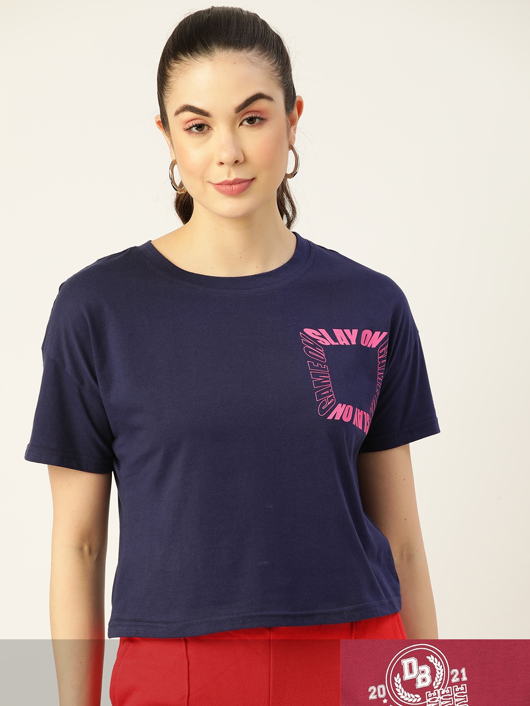 

DressBerry Women Pack of 2 T-shirts, Navy blue