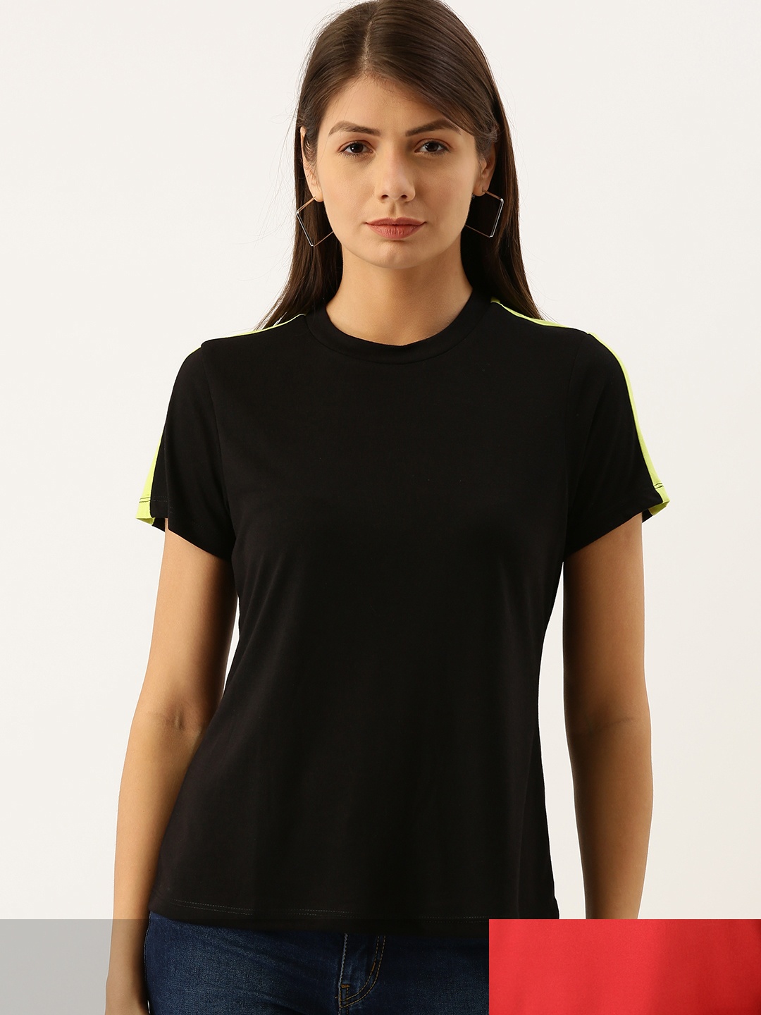 

DressBerry Women Pack of 2 T-shirts, Black