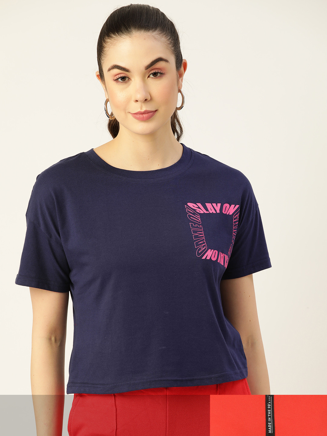 

DressBerry Women Pack of 2 T-shirts, Navy blue