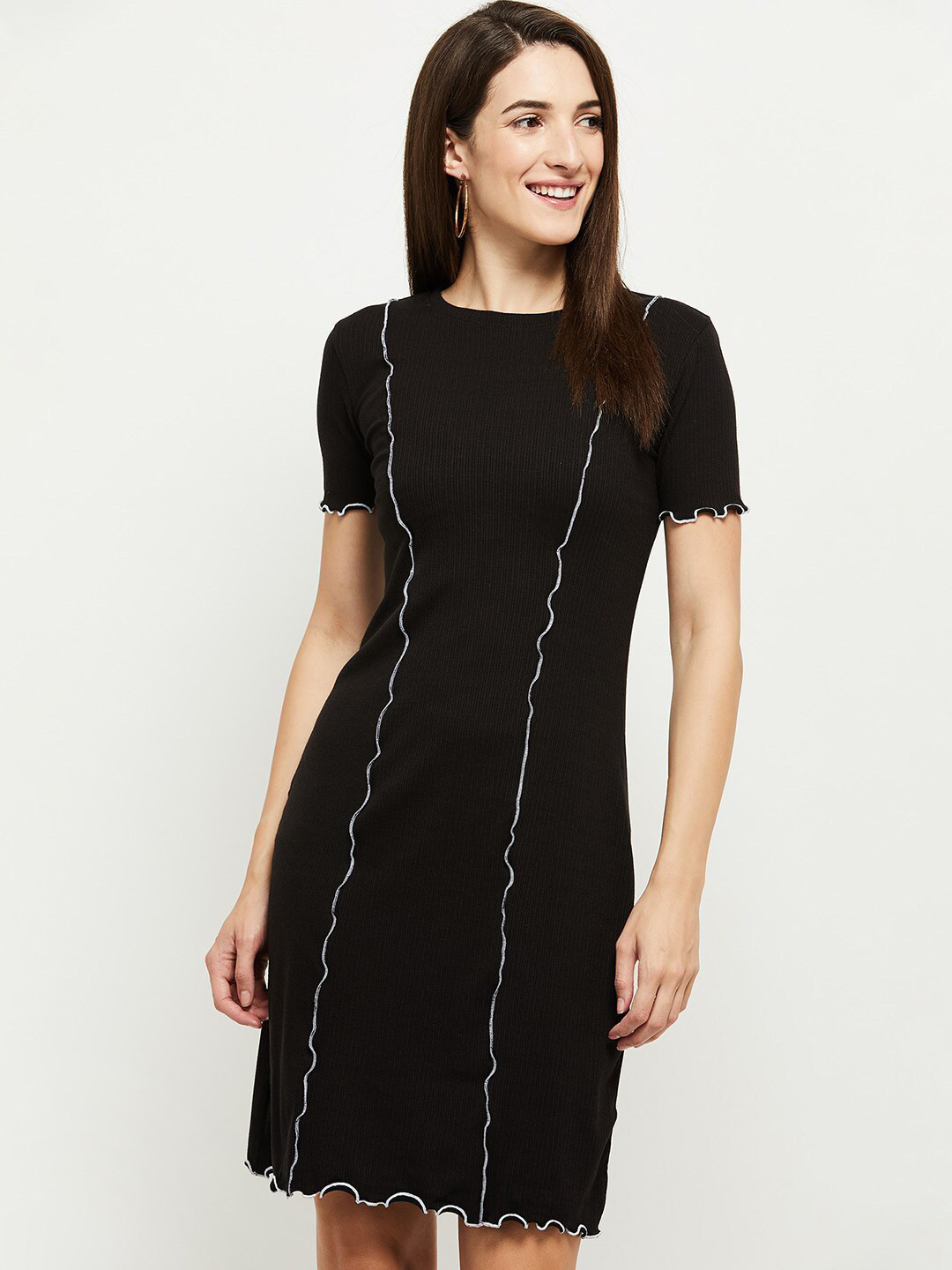 

max Black Sheath Dress
