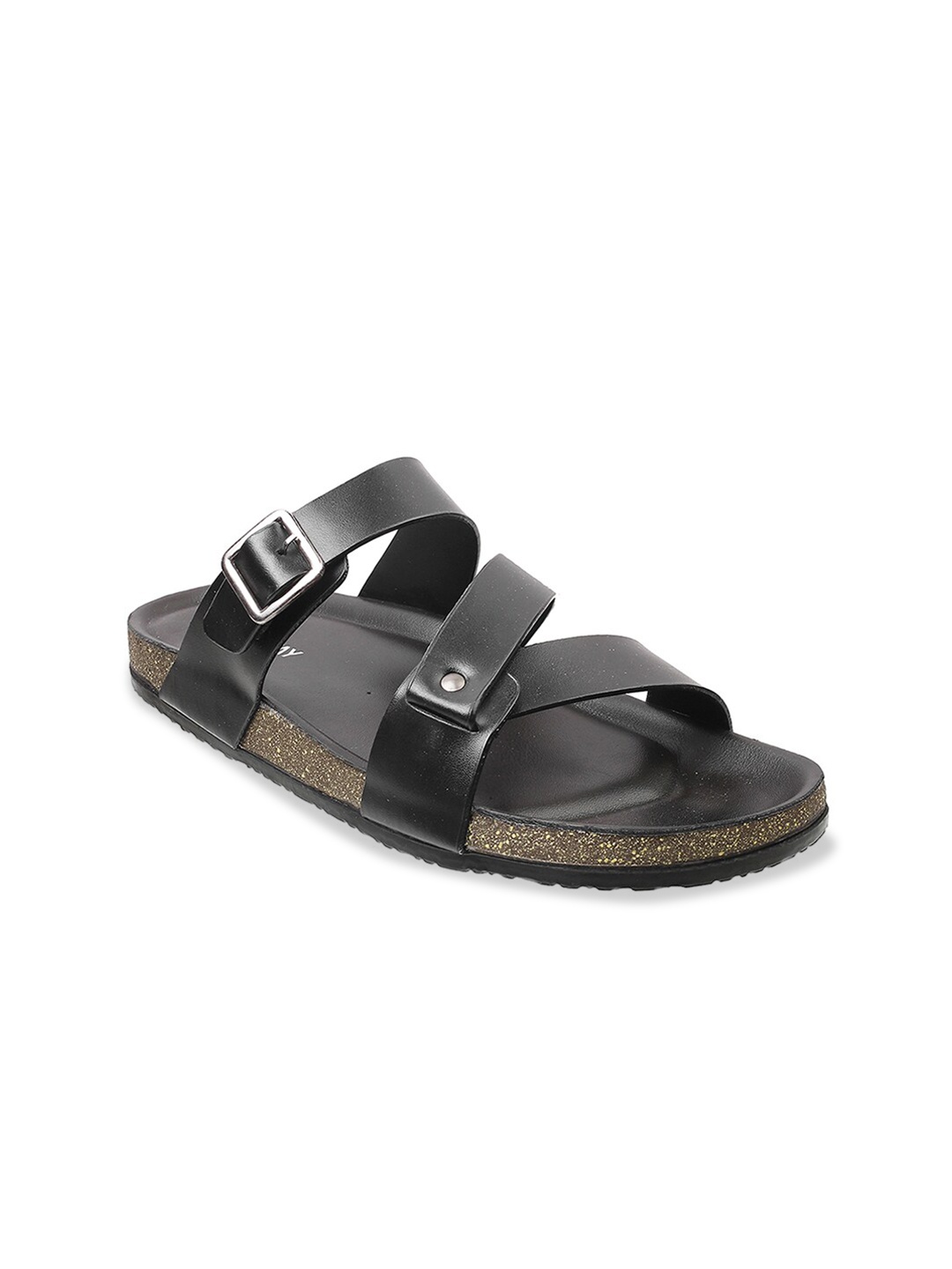 

WALKWAY by Metro Men Black Comfort Sandals