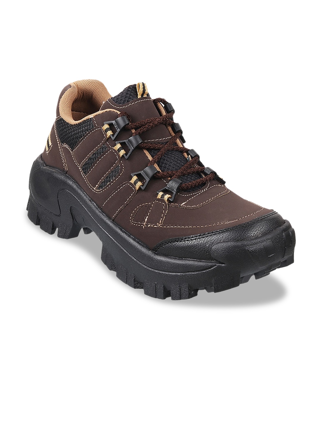 

WALKWAY by Metro Men Brown Suede Trekking Shoes