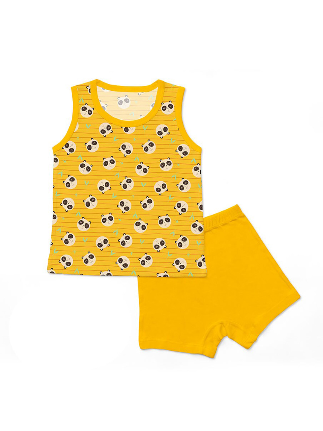 

SuperBottoms Kids Multicoloured Printed Cotton Blend Sustainable T-shirt with Shorts Clothing Set, Multi