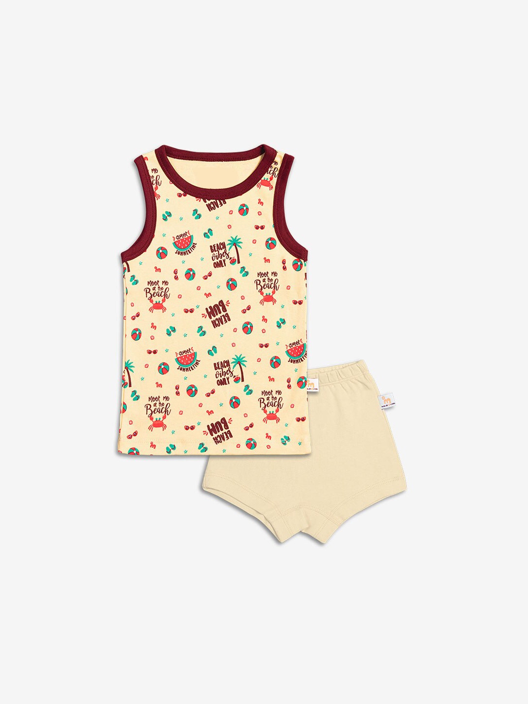 

SuperBottoms Kids Assorted Cotton Blend T-shirt with Shorts