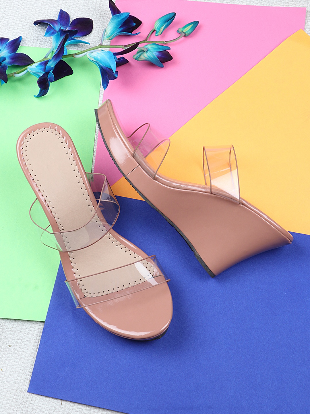 

THE WHITE POLE Pink Party Block Heeled Boots with Bows