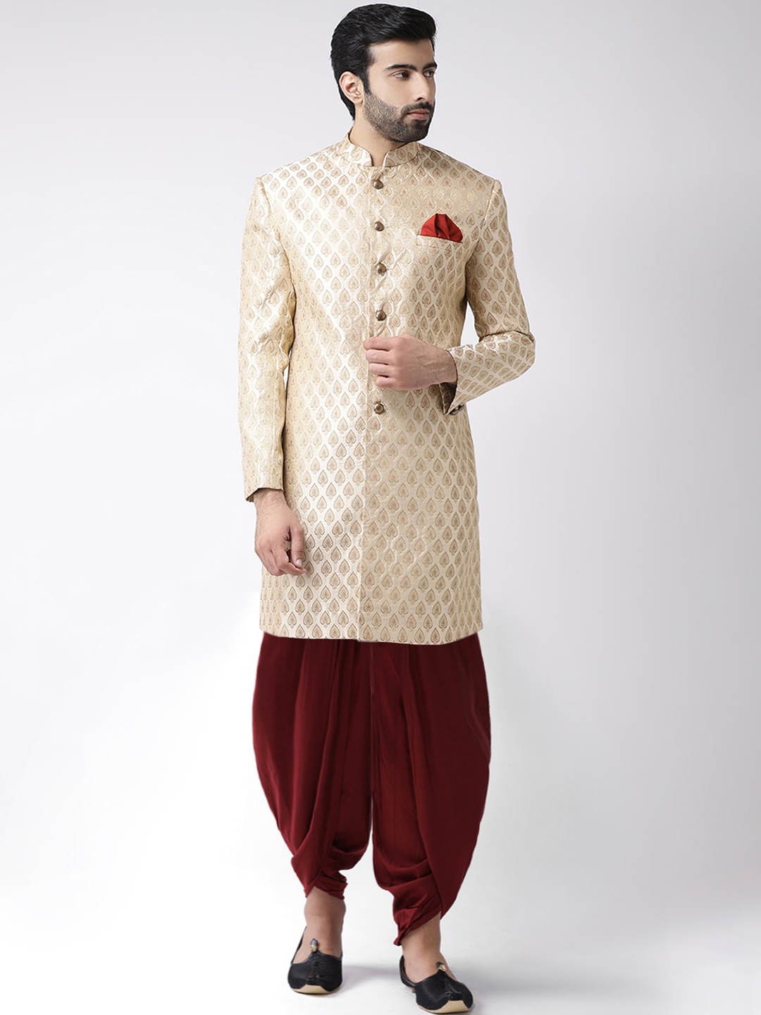 

KISAH Men Indowestern Sherwani, Gold