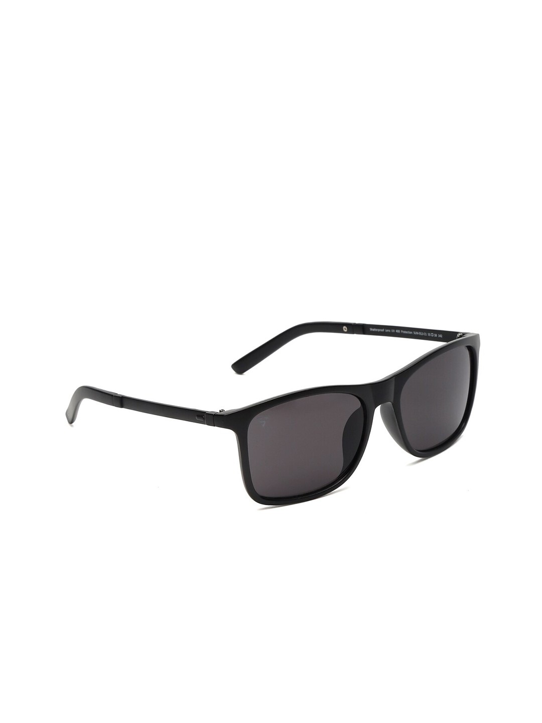 

SUNNIES Unisex Black Lens Square Sunglasses with UV Protected Lens