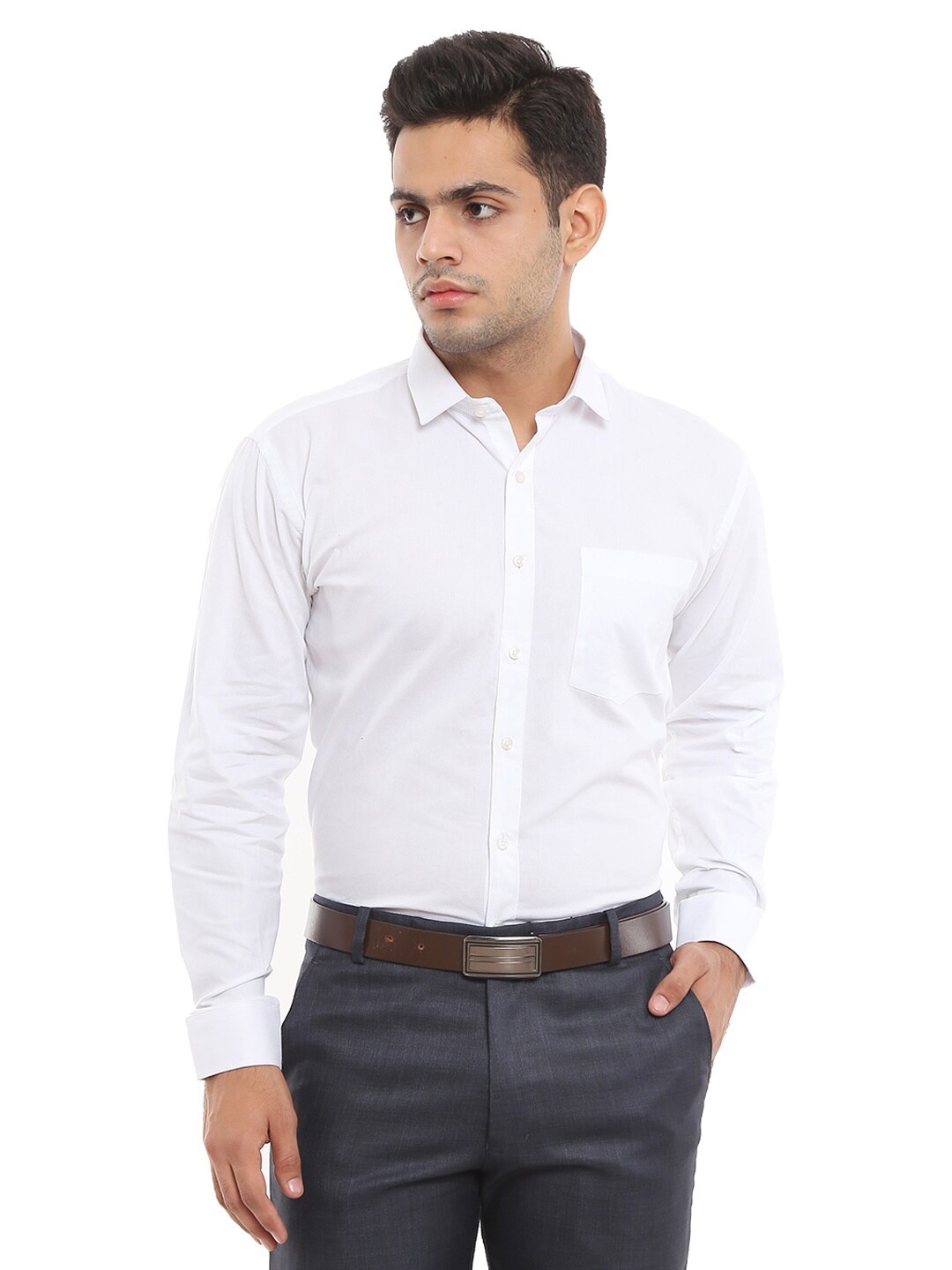 

V-Mart Men White Standard Formal Shirt