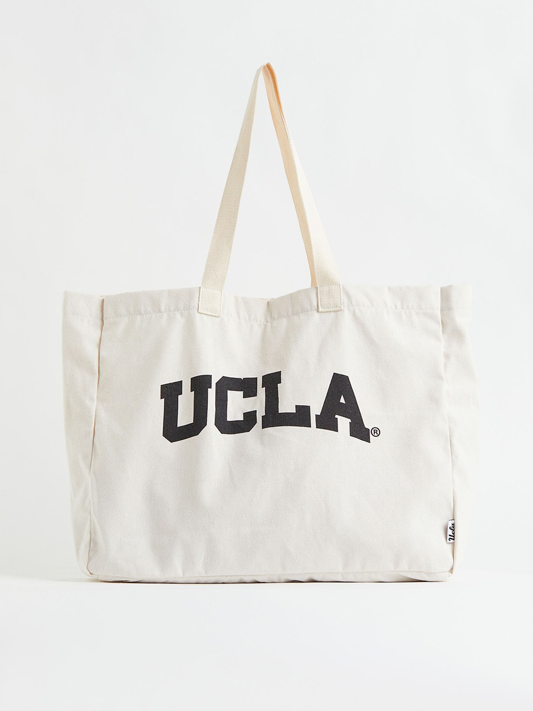 

H&M White & Black Typography Printed Large Shopper