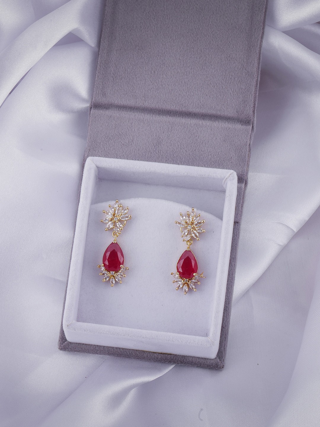 

Brandsoon Fuchsia Contemporary Drop Earrings