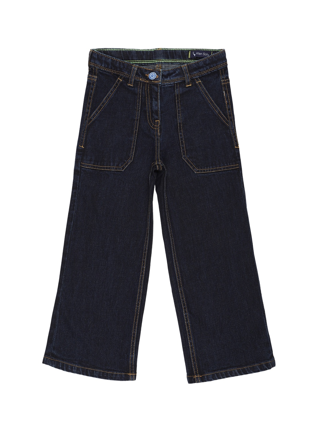 

Allen Solly Junior Girls Navy Blue Regular Fit Cotton Jeans