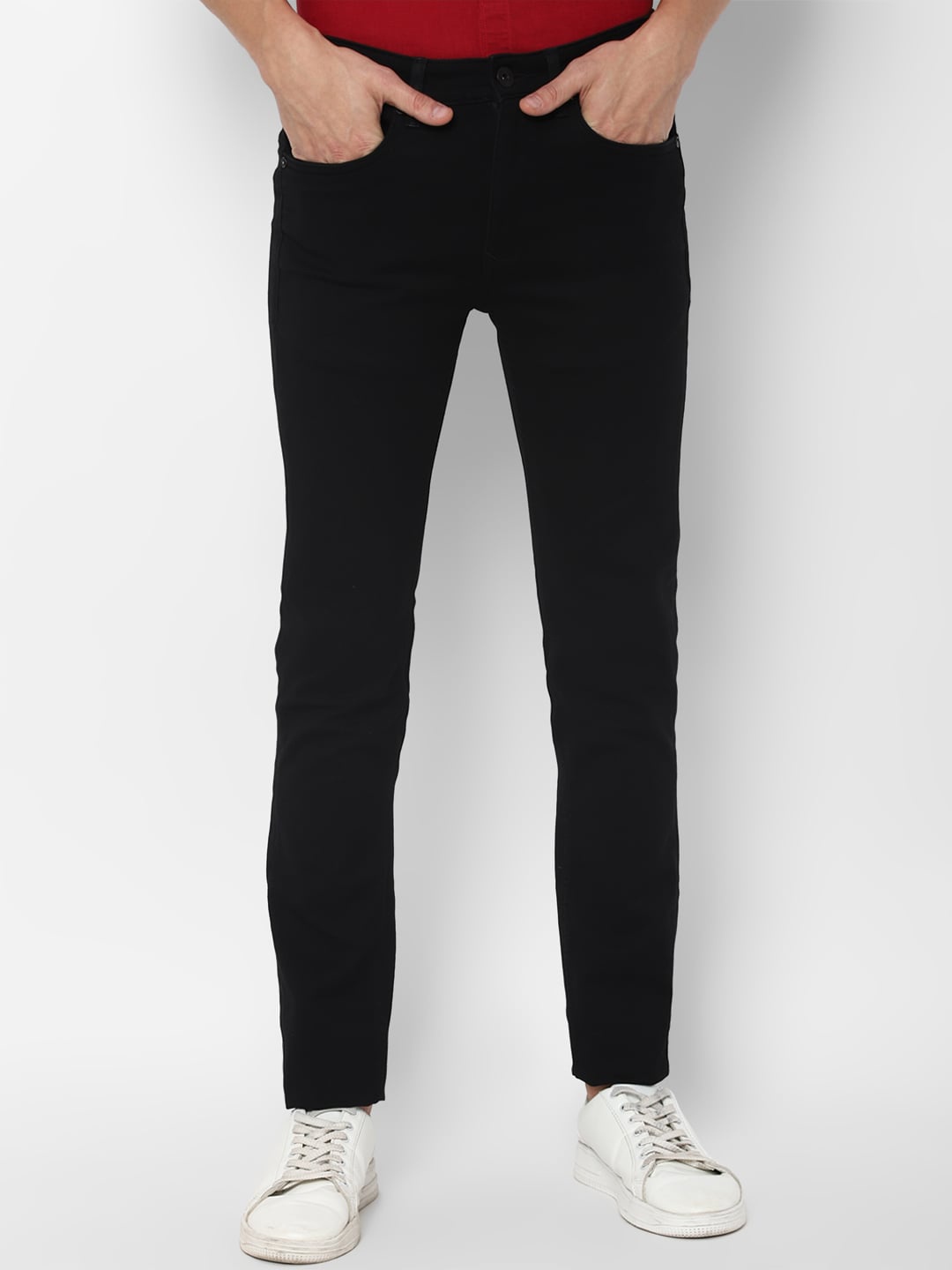 

Louis Philippe Jeans Men Black Slim Fit Cotton Jeans