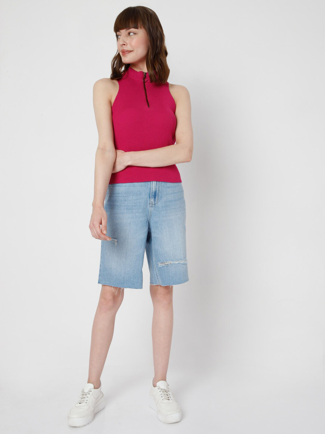 

Vero Moda Fuchsia Pink Crop Top
