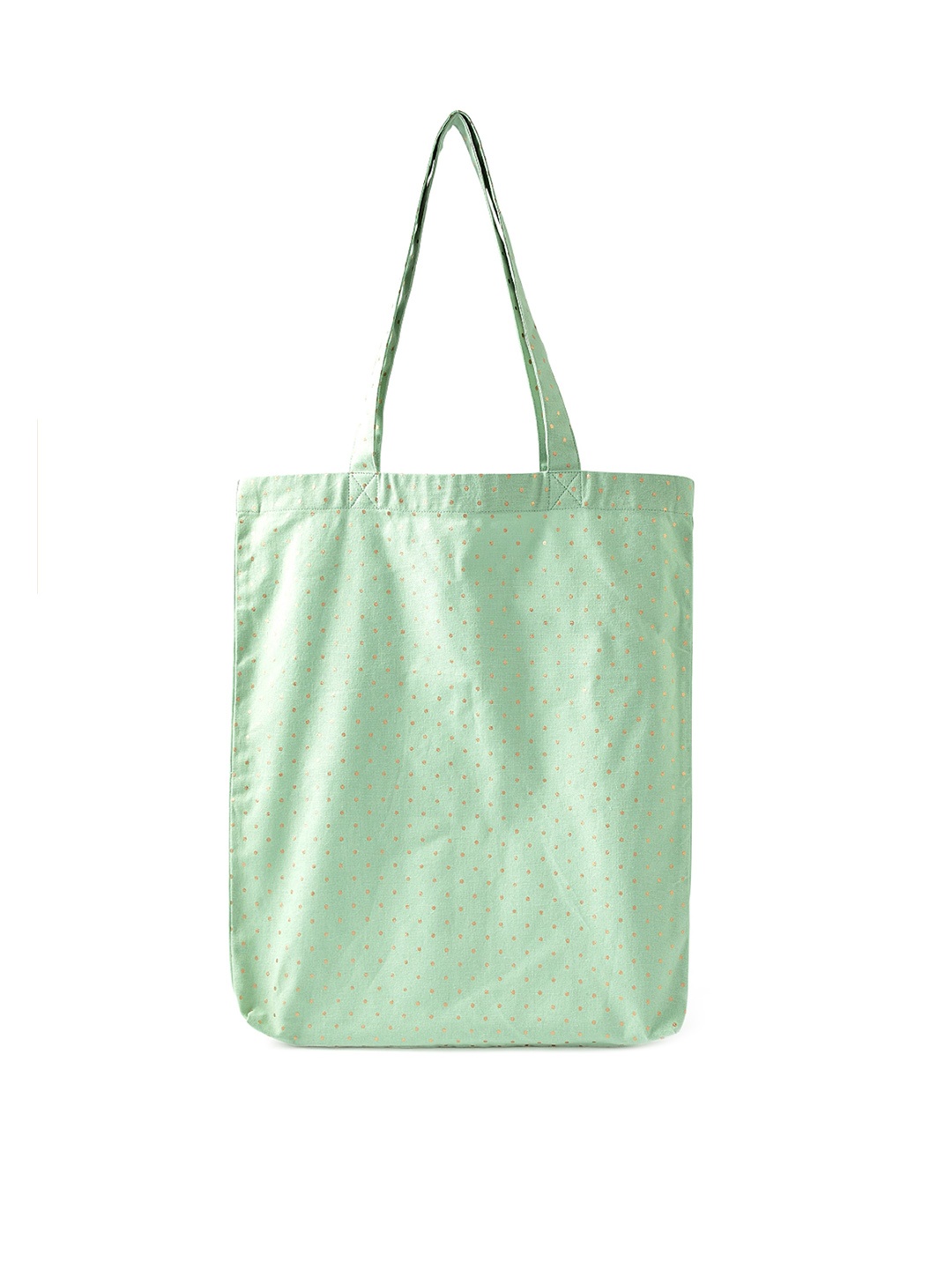 

Accessorize Green Cotton Printed Oversized Shopper Tote Bag