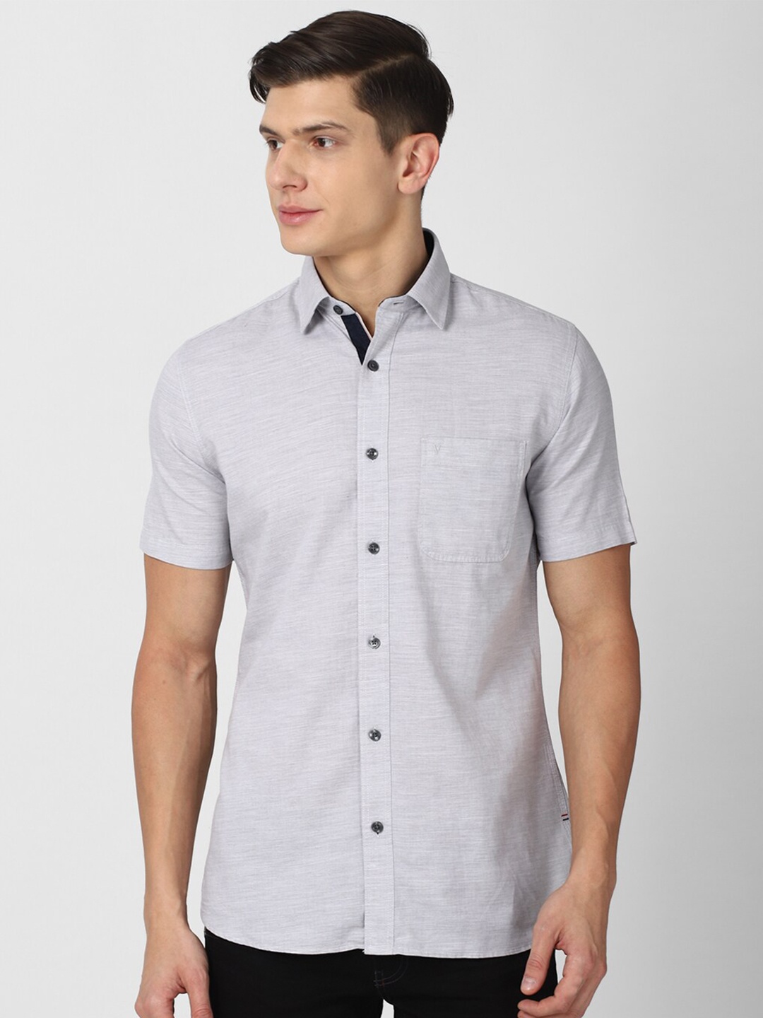 

Van Heusen Sport Men Grey Slim Fit Pure Cotton Casual Shirt