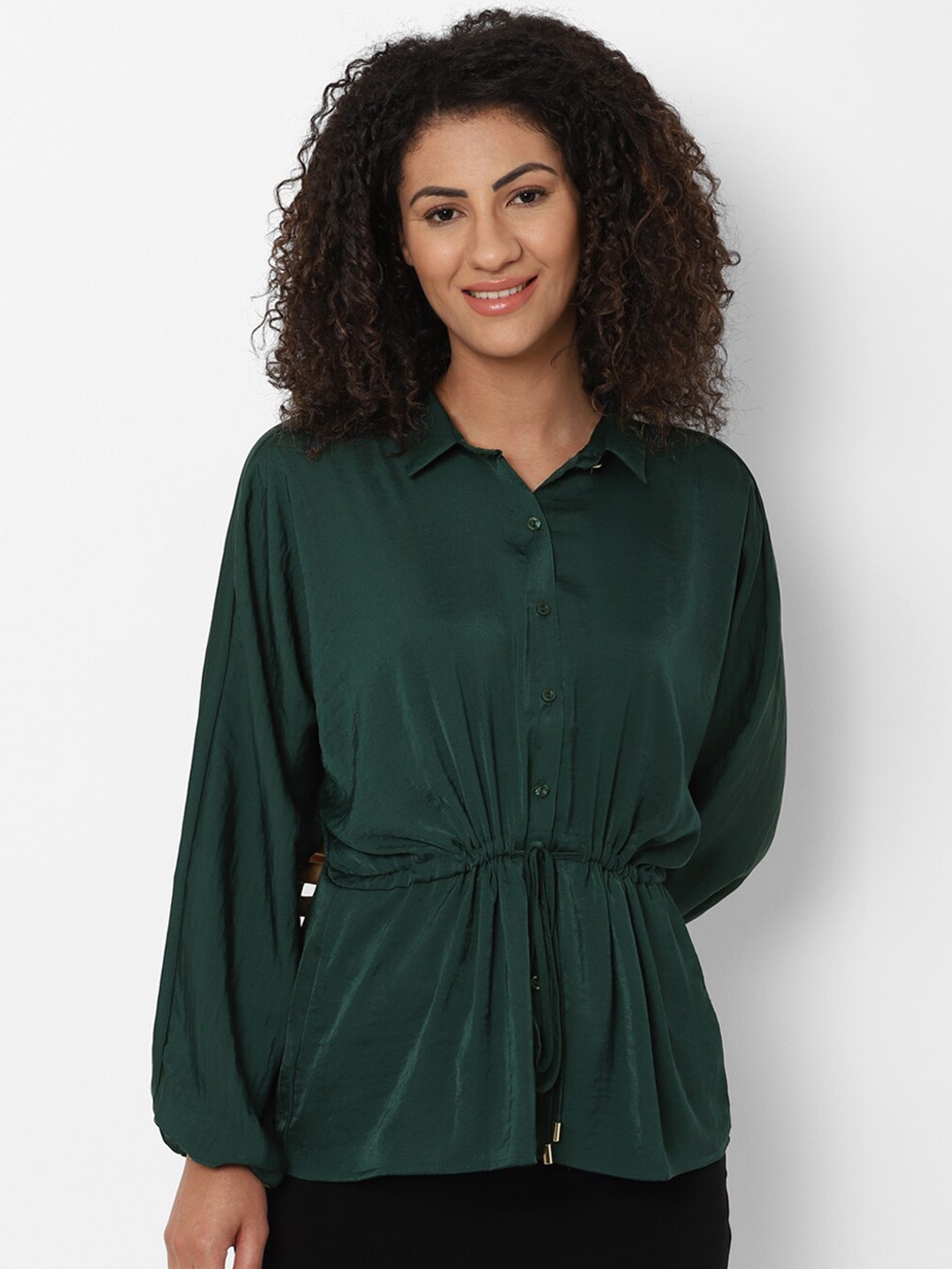 

Allen Solly Woman Green Shirt Style Top