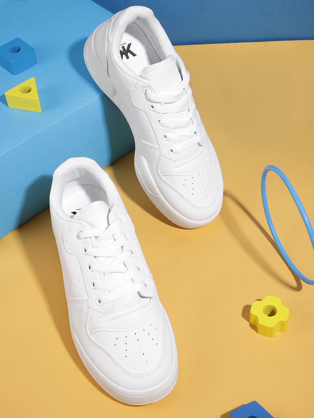 

Kook N Keech Women Perforated Sneakers, White