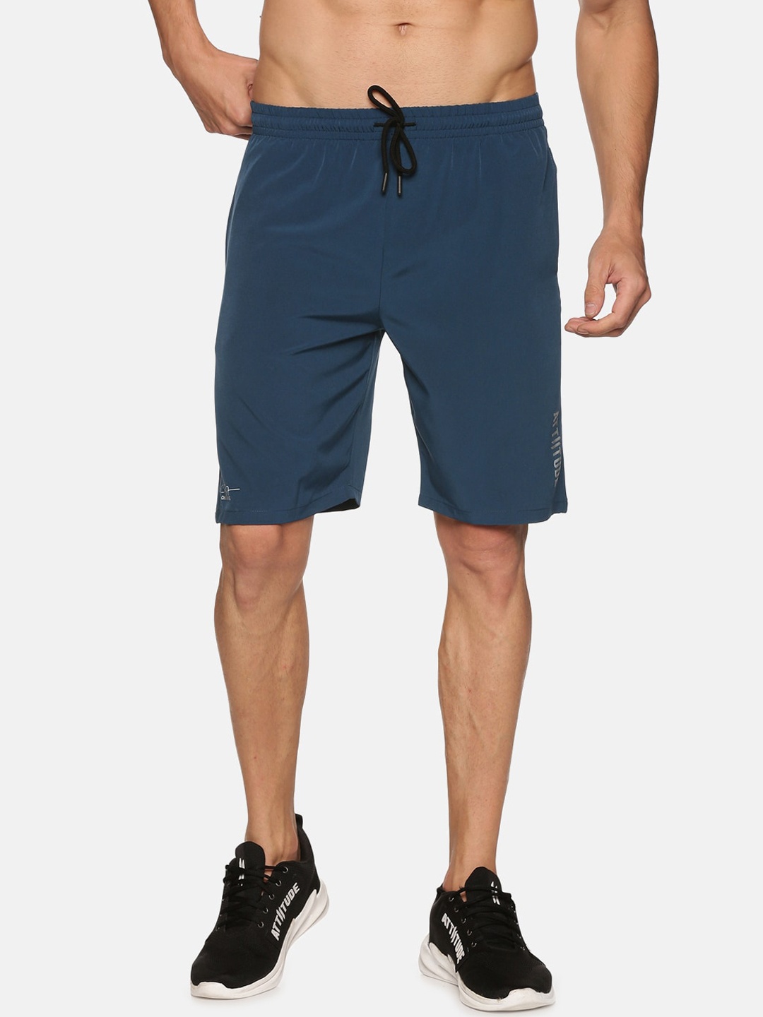 

ATTIITUDE Men Blue Low-Rise Rapid-Dry Slim Fit Sports Shorts