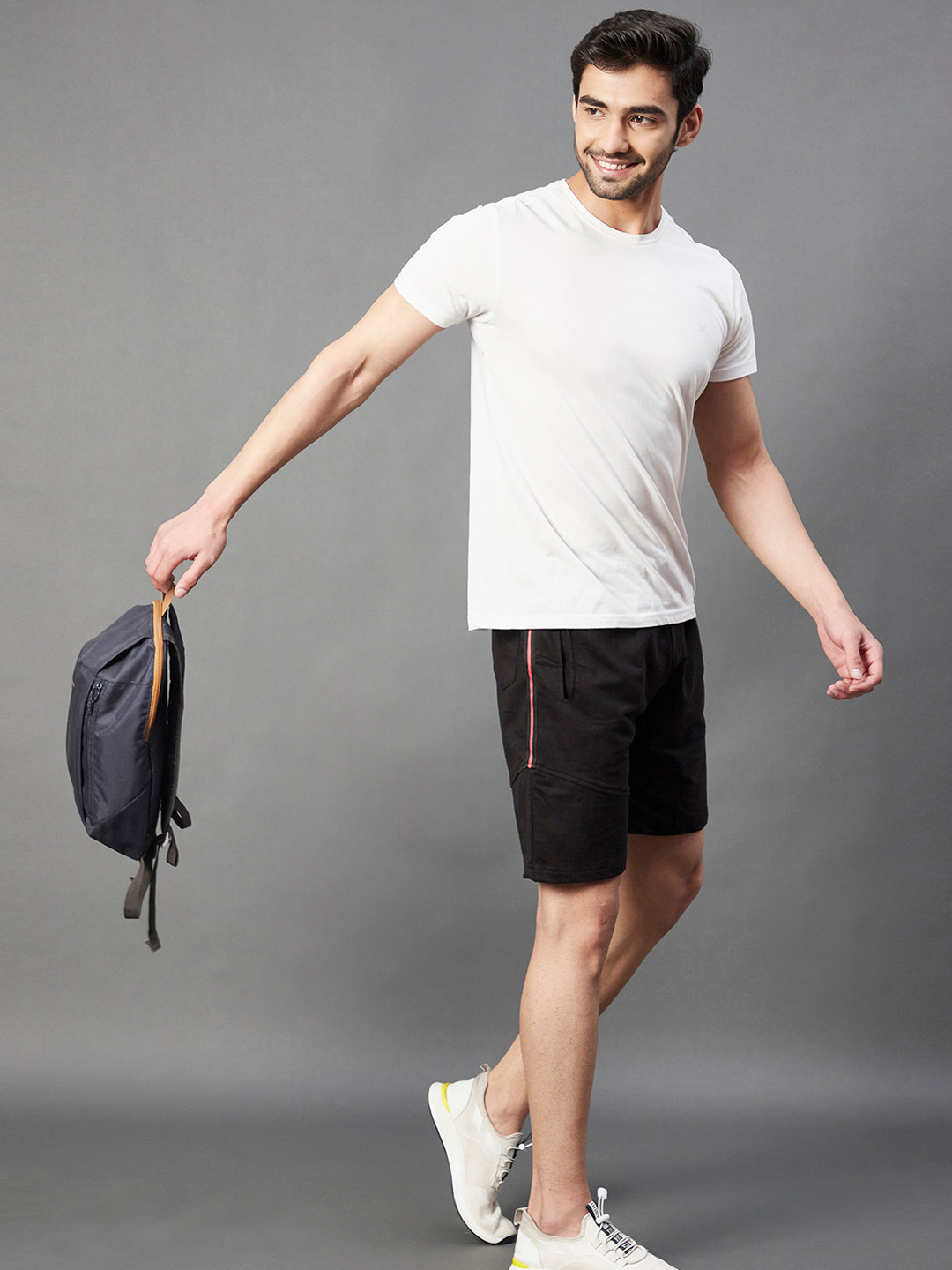 

Rigo Men Black Running Shorts