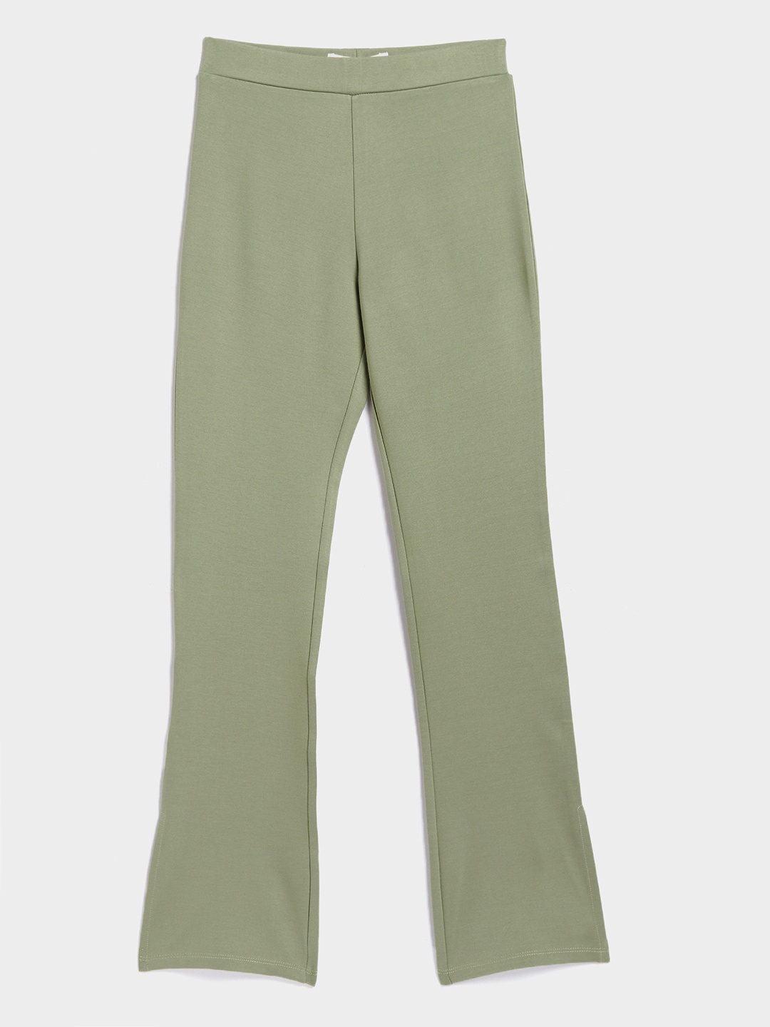 

Noh Voh - SASSAFRAS Kids Girls Green Flared High-Rise Regular Trousers