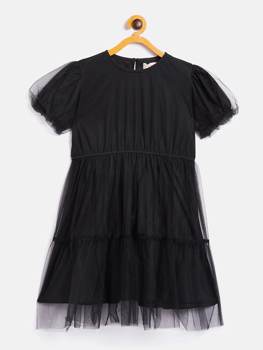 

Noh.Voh - SASSAFRAS Kids Girls Black Solid Dress