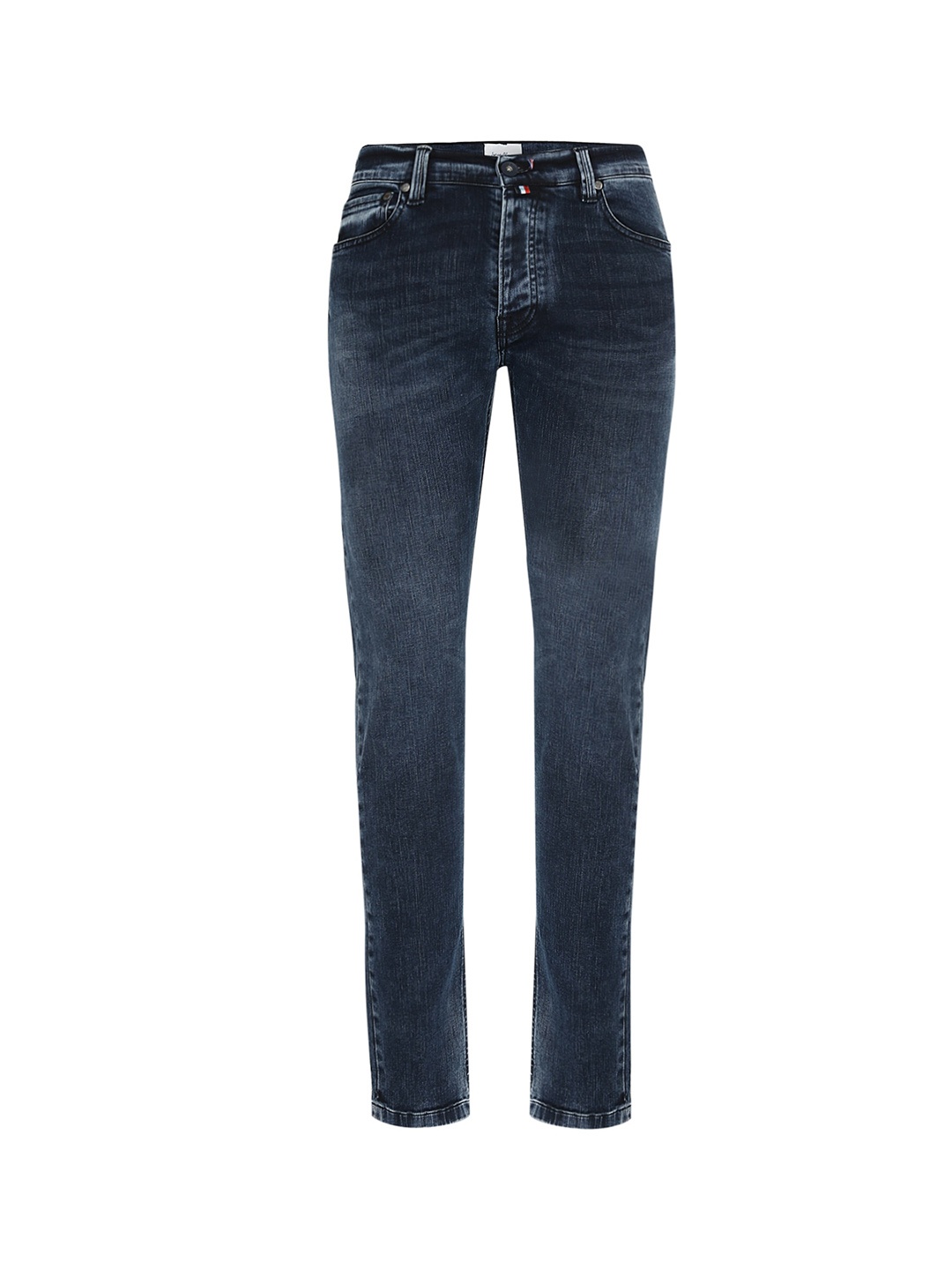 

SERGE BLANCO Men Blue Low Distress Jeans