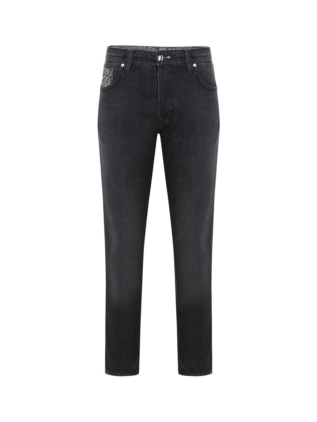 

Tramarossa Men Black Regular Fit Pure Cotton Jeans