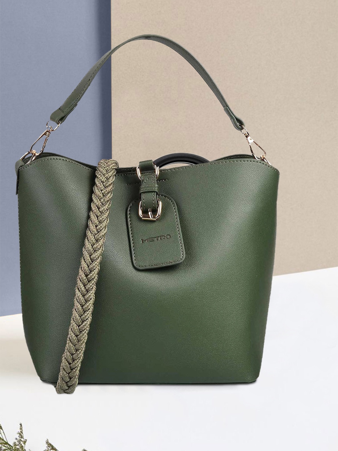 Metro Green Shopper Hobo Bag