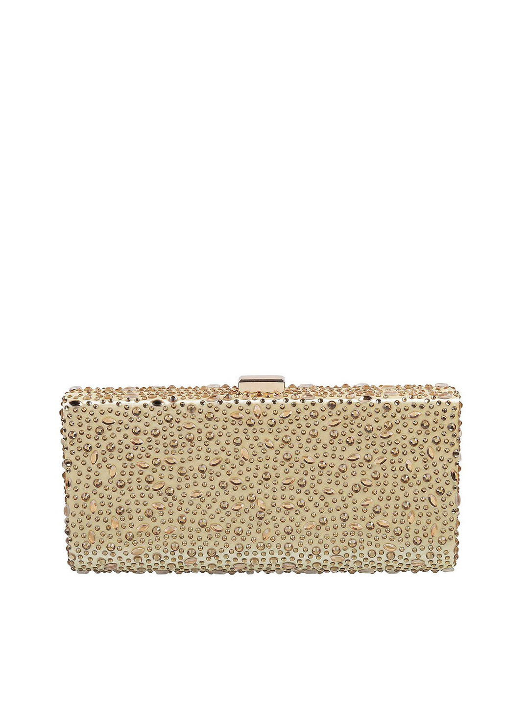 

Metro Gold-Toned Embellished Box Clutch