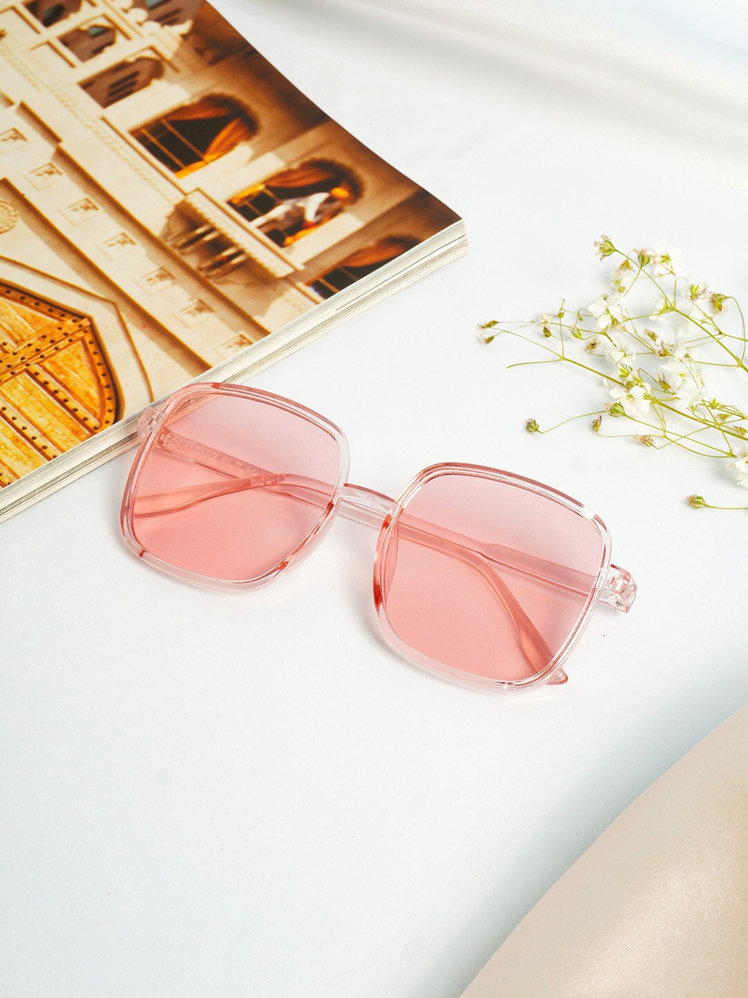 

Ferosh Unisex Pink Lens & Pink Square Sunglasses MARSU-1001