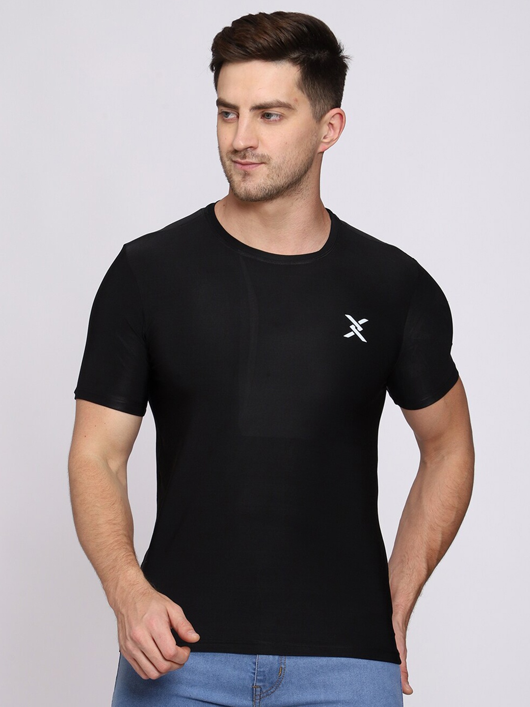 

CL SPORT Men Black T-shirt