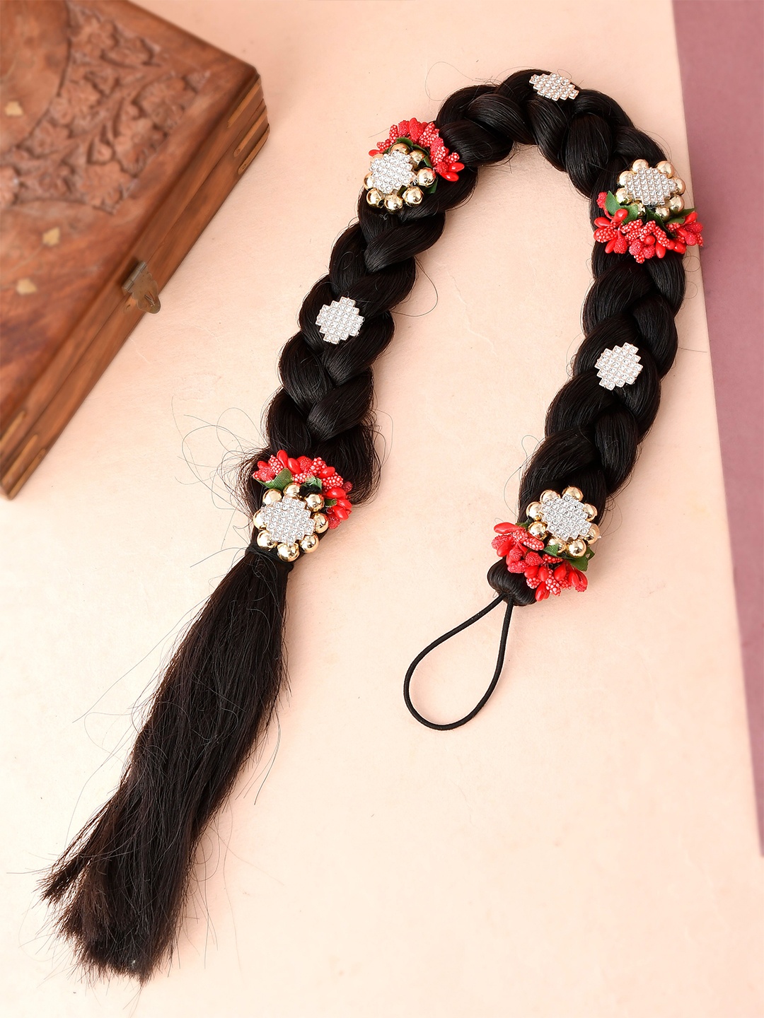 

Silvermerc Designs Women Black Braids Hair Extension