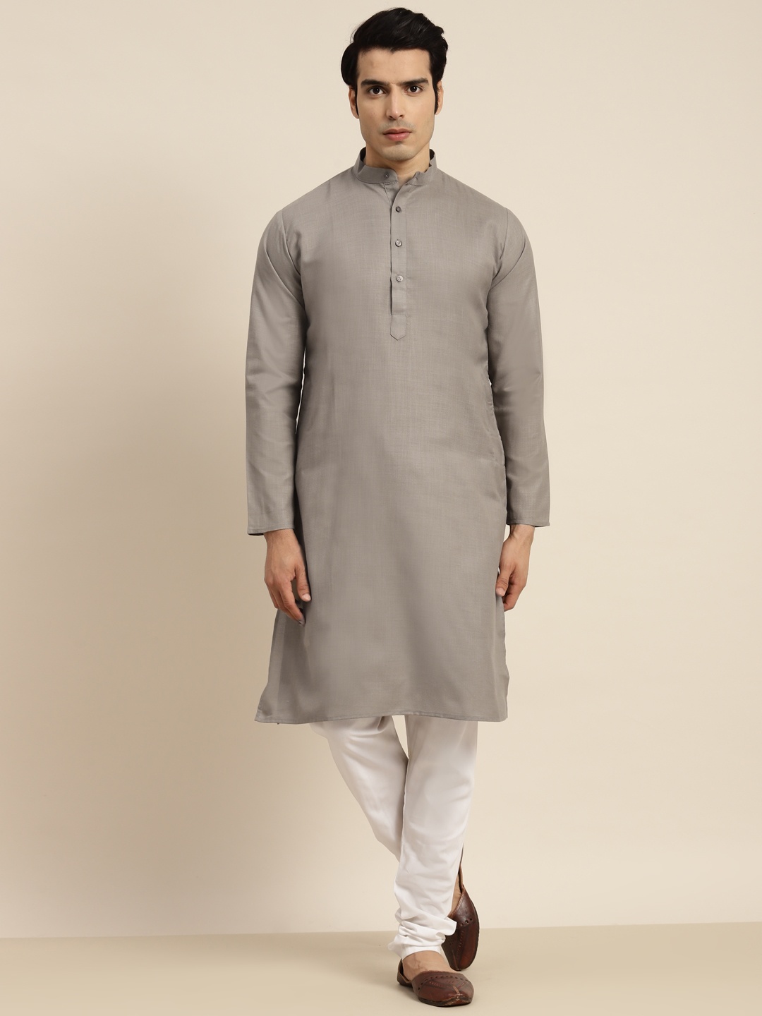 

Anug by SOJANYA Men Grey Kurta