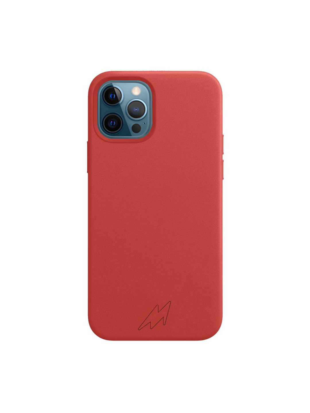 

macmerise Red Solid iPhone 12 Pro Back Case