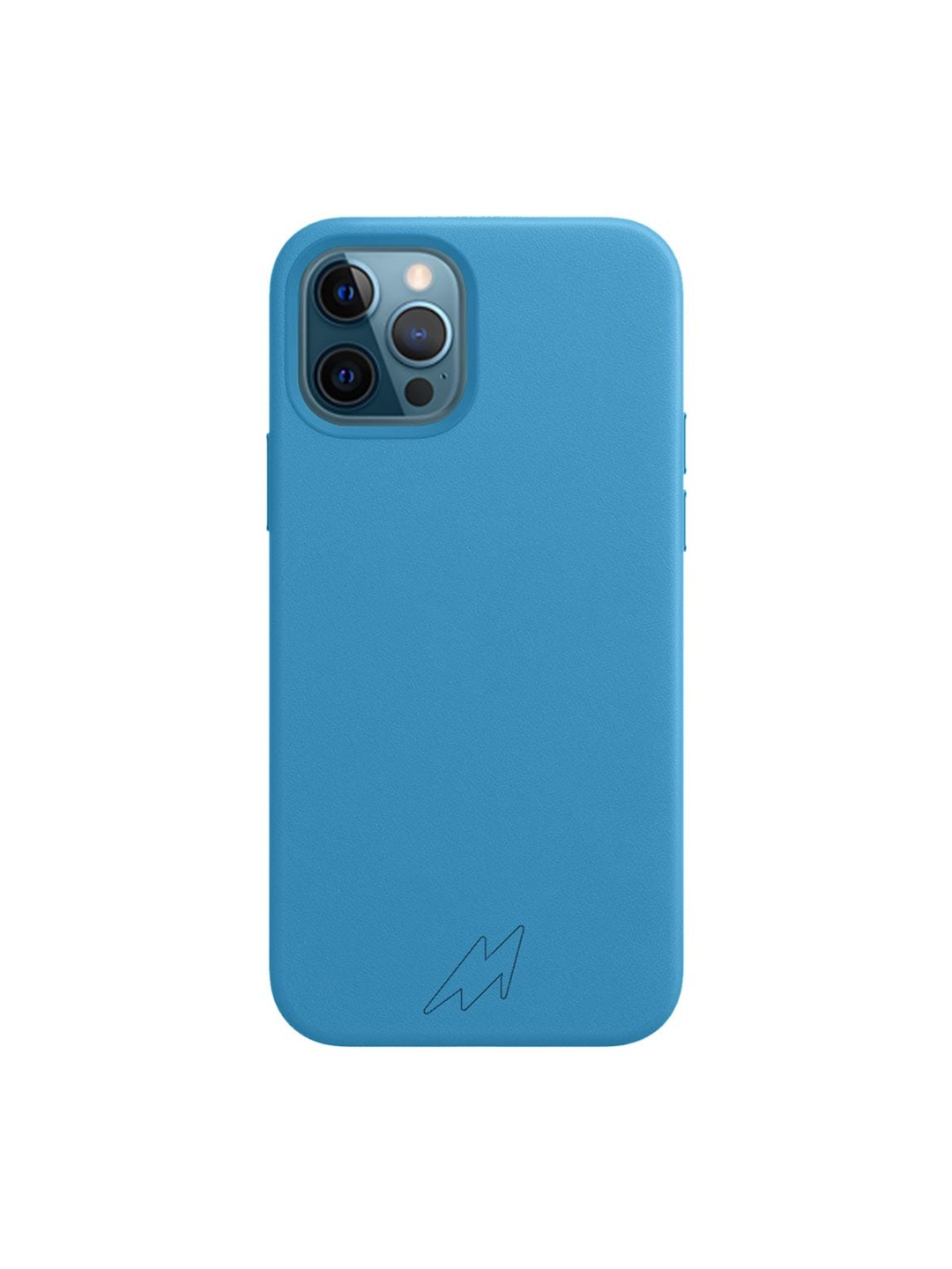 

macmerise Sky Blue Solid iPhone 12 Pro Max Back Case, Multi