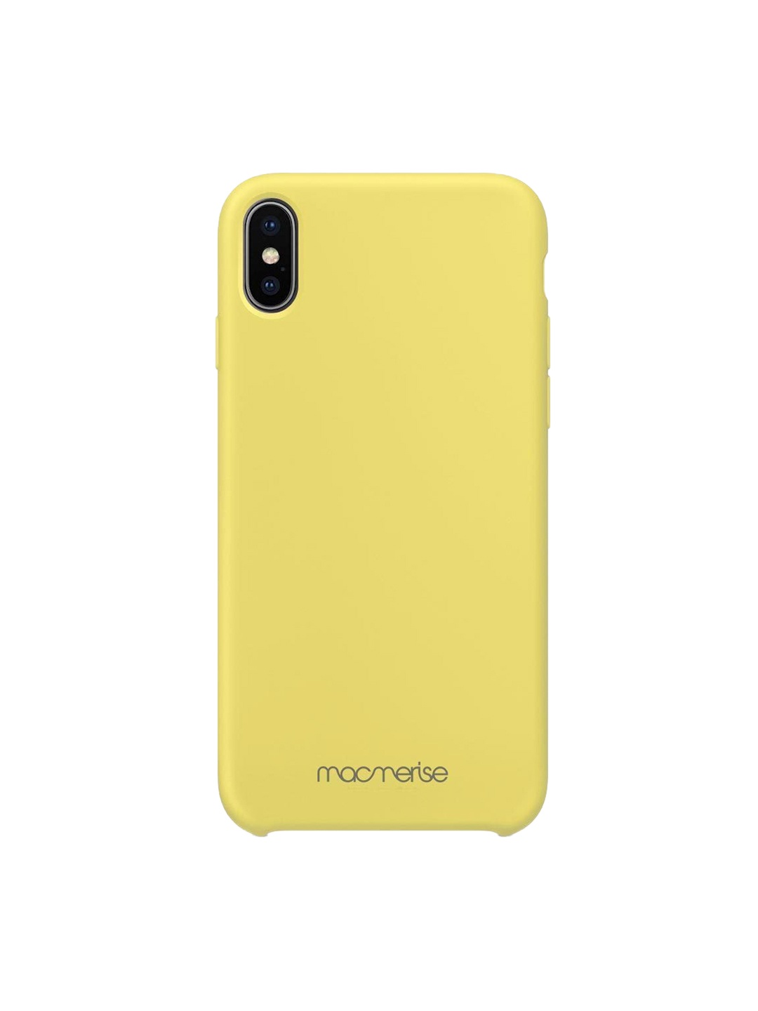 

macmerise Yellow -Silicone iPhone X Back Case