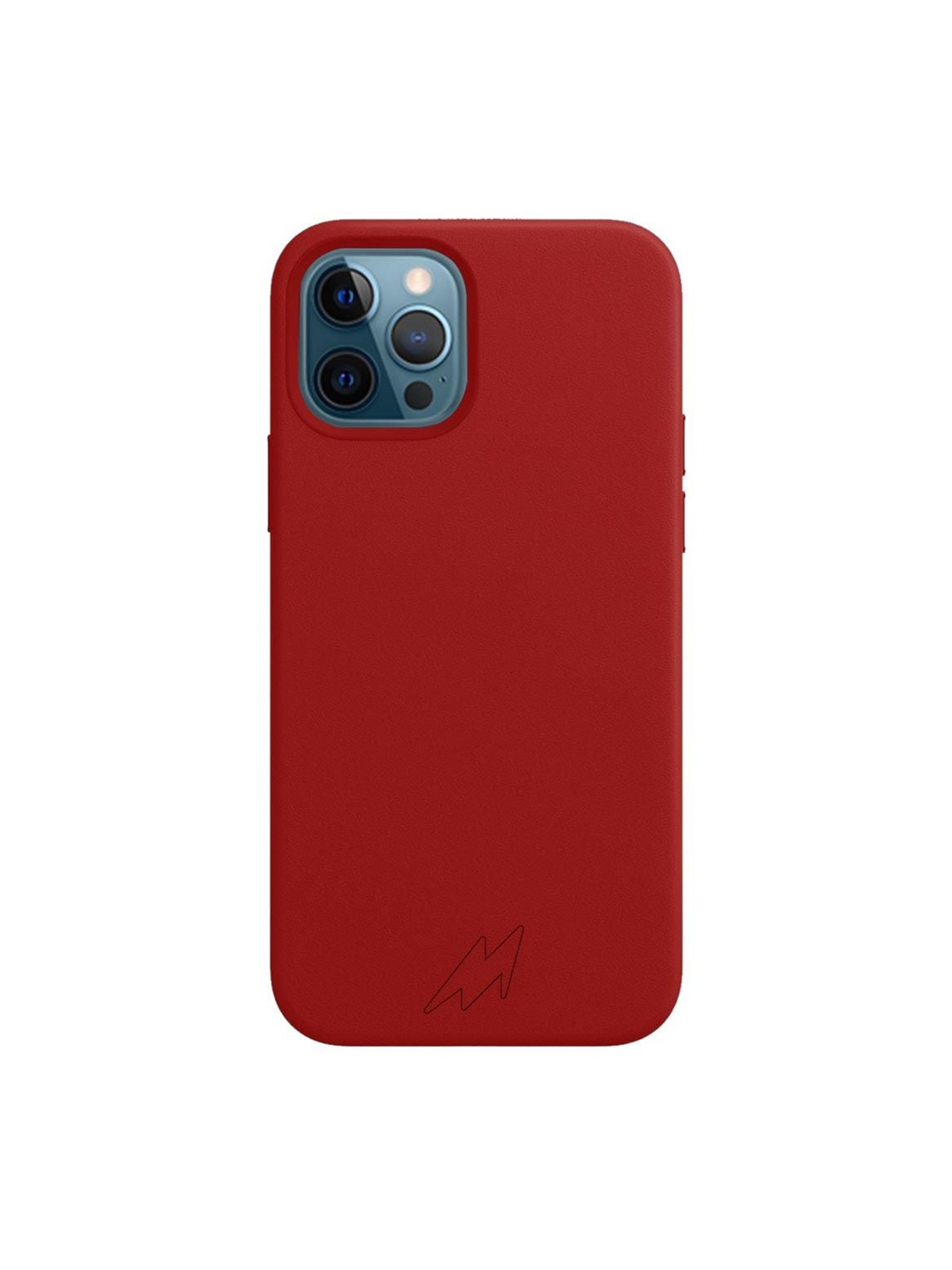 

macmerise Red Solid iPhone 12 Pro Back Case