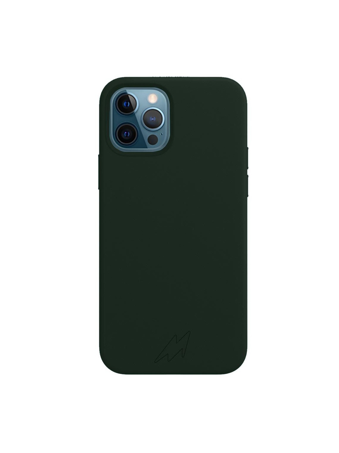 

macmerise Black Solid iPhone 12 Pro Max Back Case